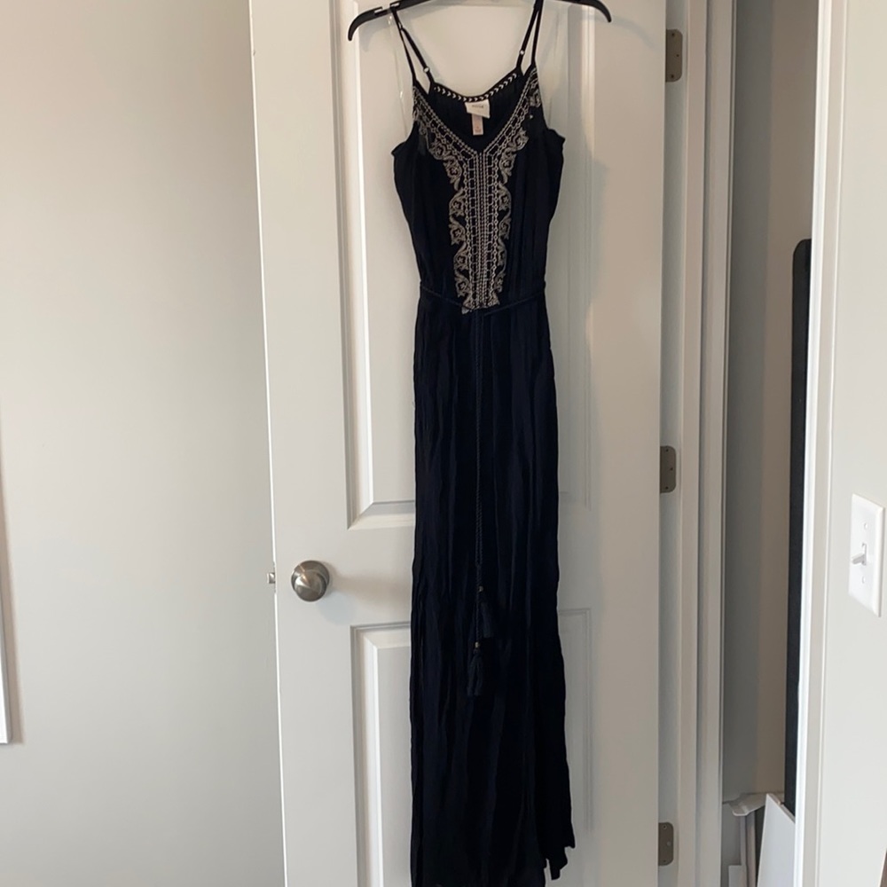 Black maxi dress